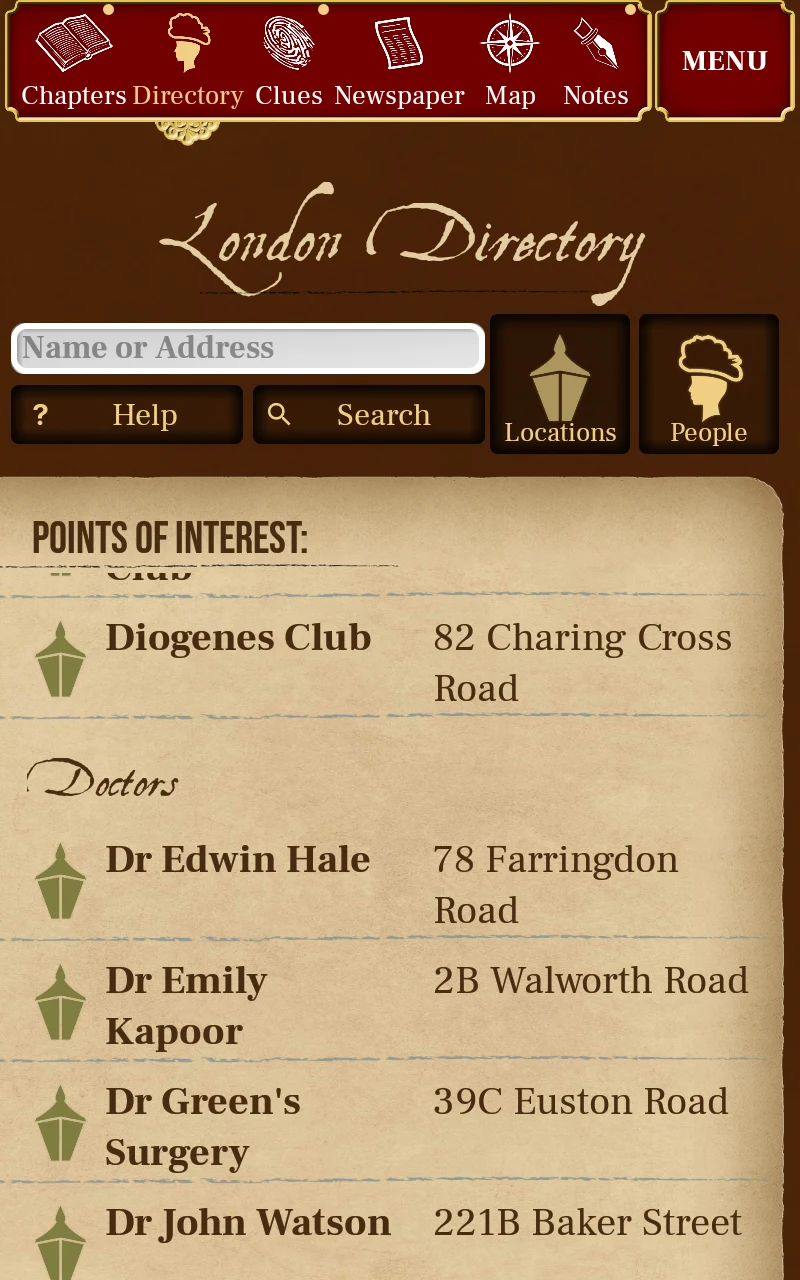 Sherlock Mysteries screenshot