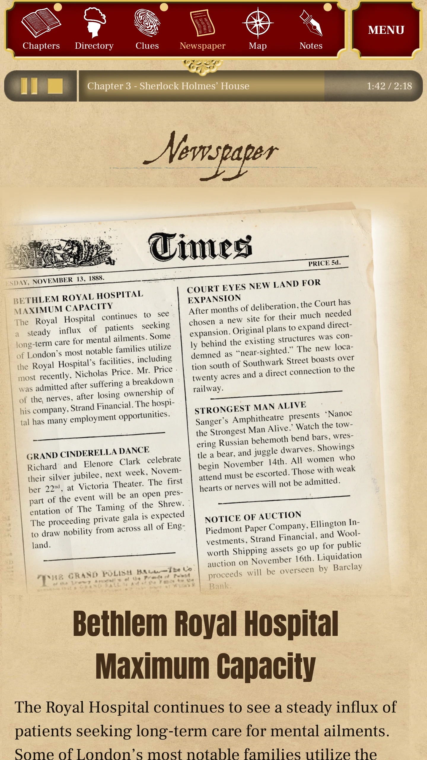 Sherlock Mysteries screenshot